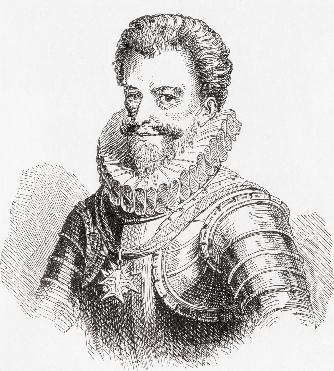 Henry I，Joinville王子，Guise公爵，Eu计数，1550-1588，又名Le Balafre（疤面煞星），来自Ward and Locks Illustrated the World of the World，pub。 c.1882 作者 英语学校