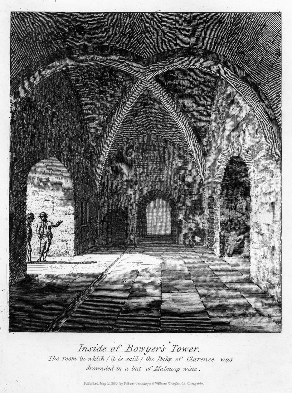 在Bowyer塔的内部，1830年 作者 英语学校