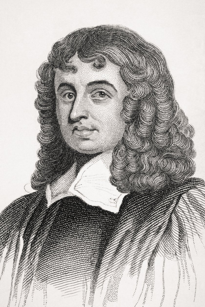 Isaac Barrow，来自Brougham勋爵的&39;Old England&39;s Worthies&39;的插图，出版于1880年 作者 英语学校