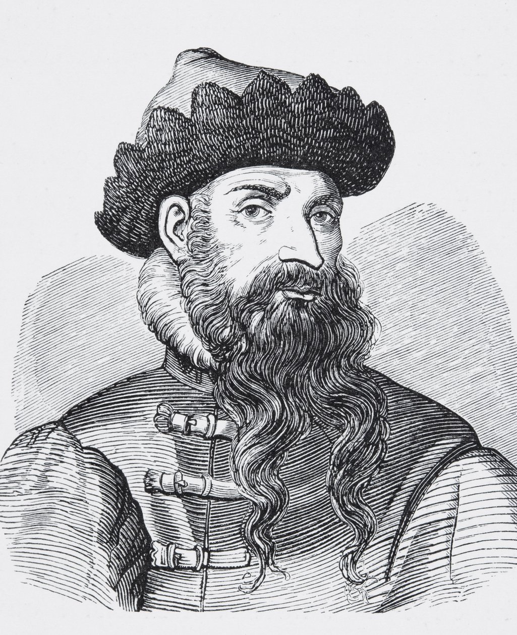 Johannes Gutenberg，来自16世纪的雕刻 作者 英语学校