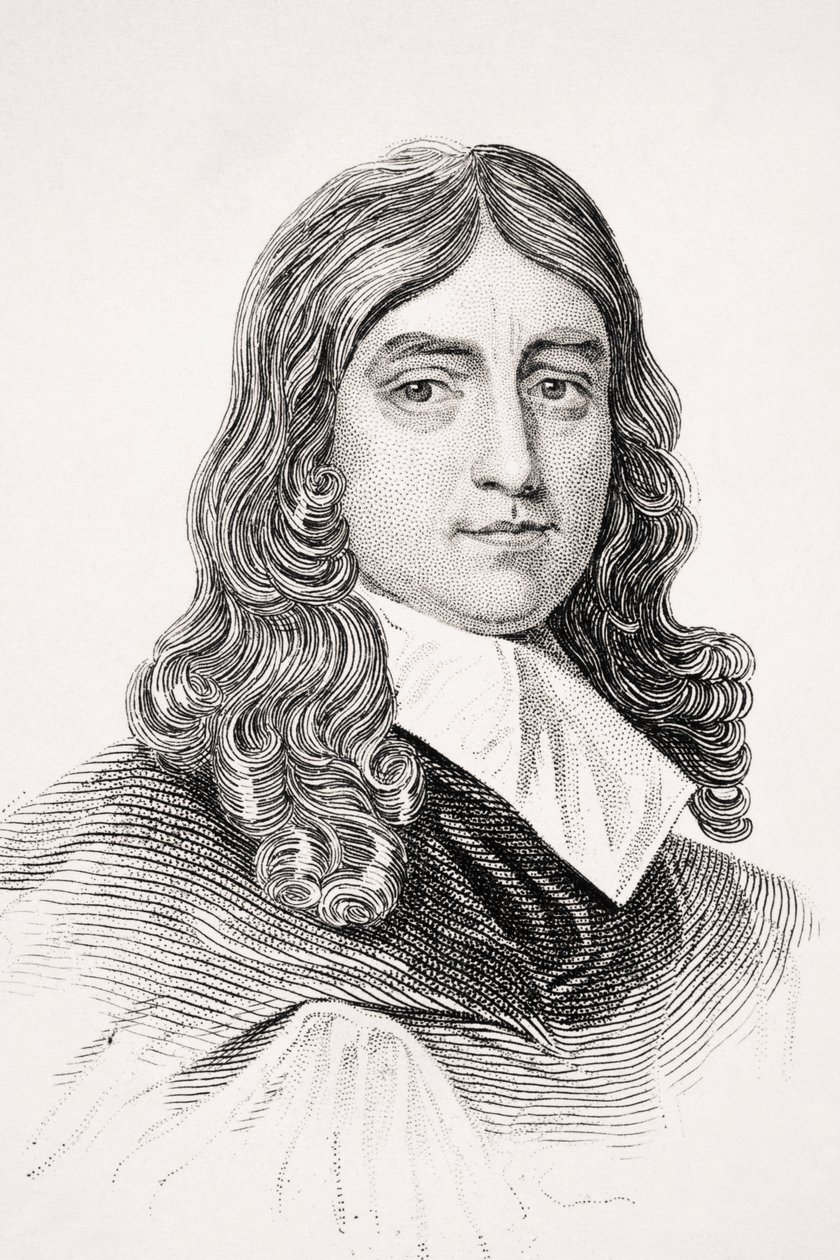 John Milton，来自Brougham勋爵和其他人的“Old England&39;s Worthies”，出版于伦敦，1880年代 作者 英语学校