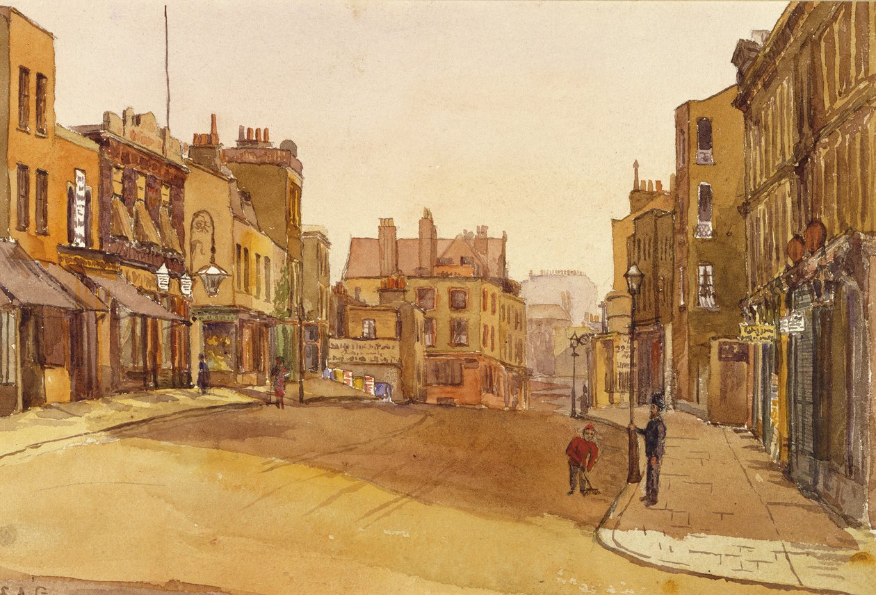 肯辛顿教堂街，1892年 作者 英语学校
