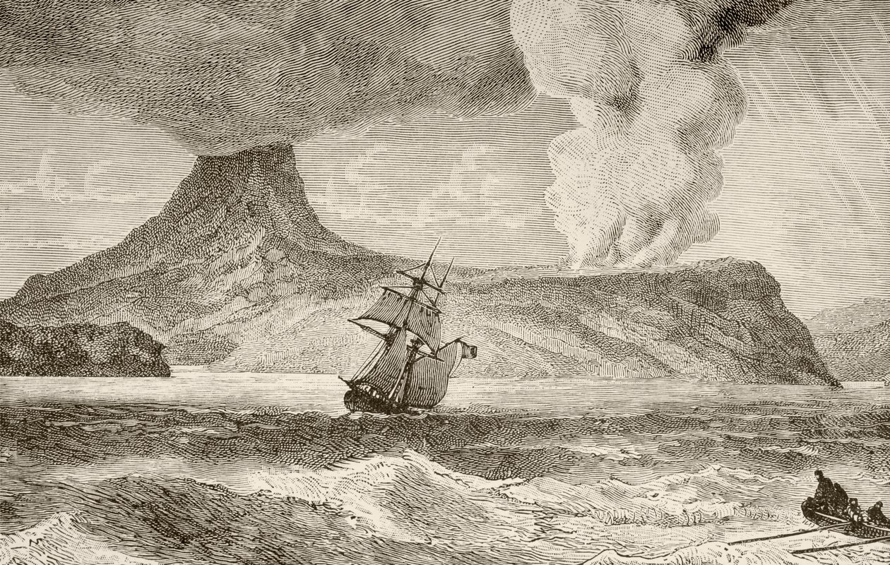 Krakatoa岛于1883年8月爆发 作者 英语学校