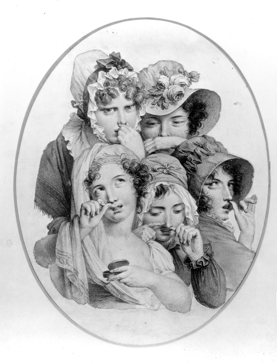 Lady Snuff Takers，c.1800 作者 英语学校
