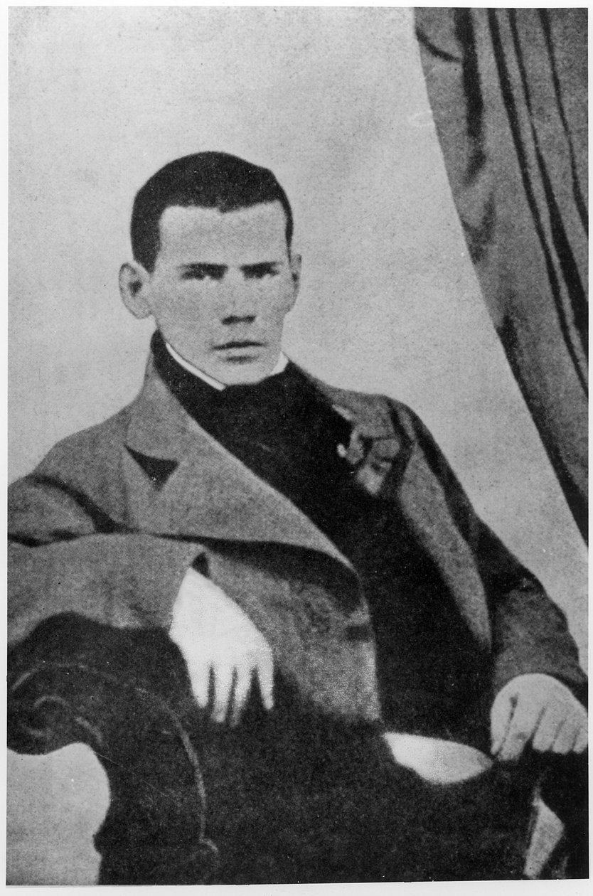 Lev Nikolaevich Tolstoy（1828-1910）作为一名学生 作者 英语学校