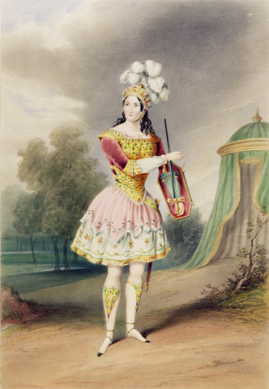 路易莎·费尔布鲁特在“情人节和奥森”中饰演Eglantine，1843年 作者 英语学校