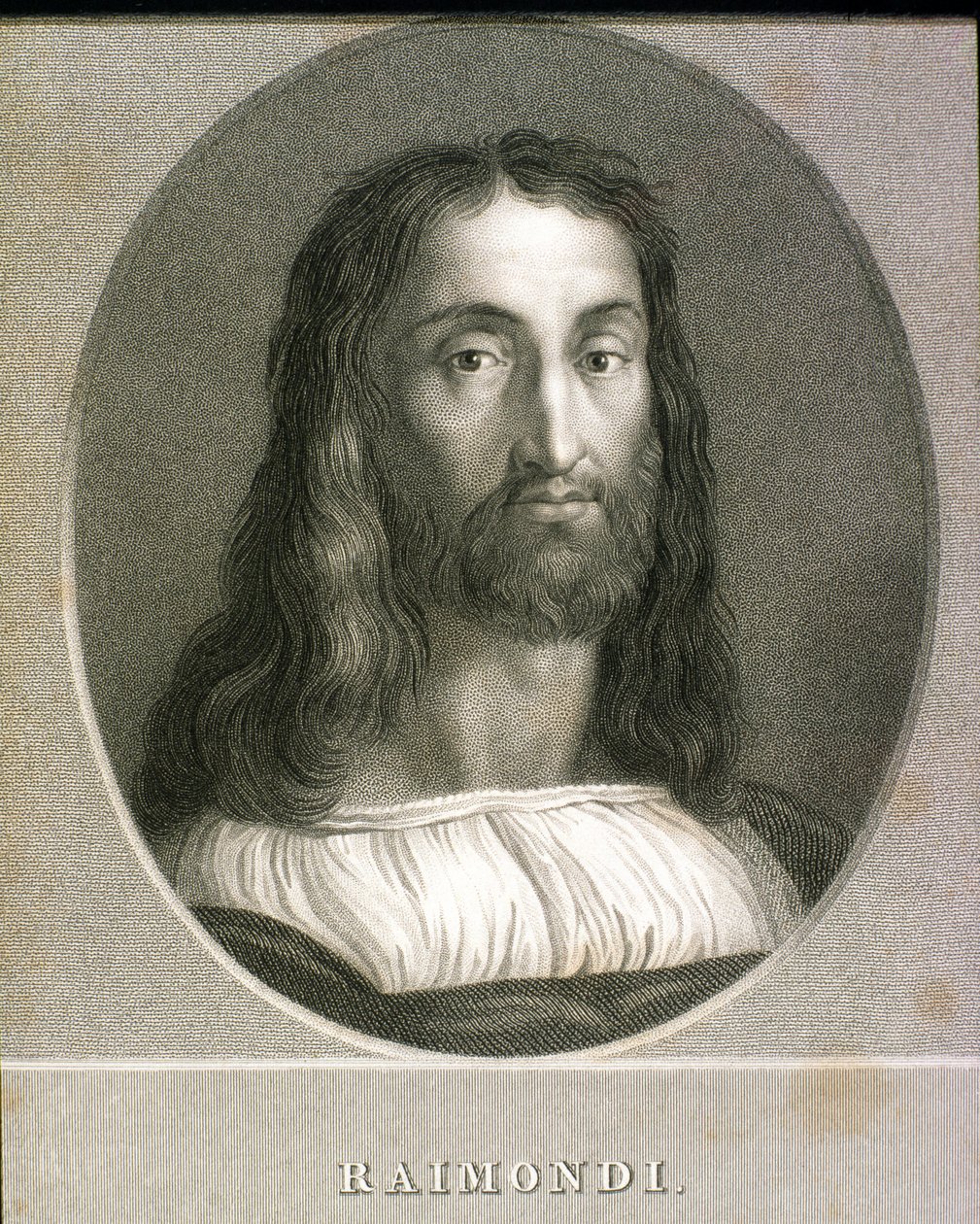 Marcantonio Raimondi（c.1480-c.1534）来自&39;肖像画廊&39;，1833年出版 作者 英语学校