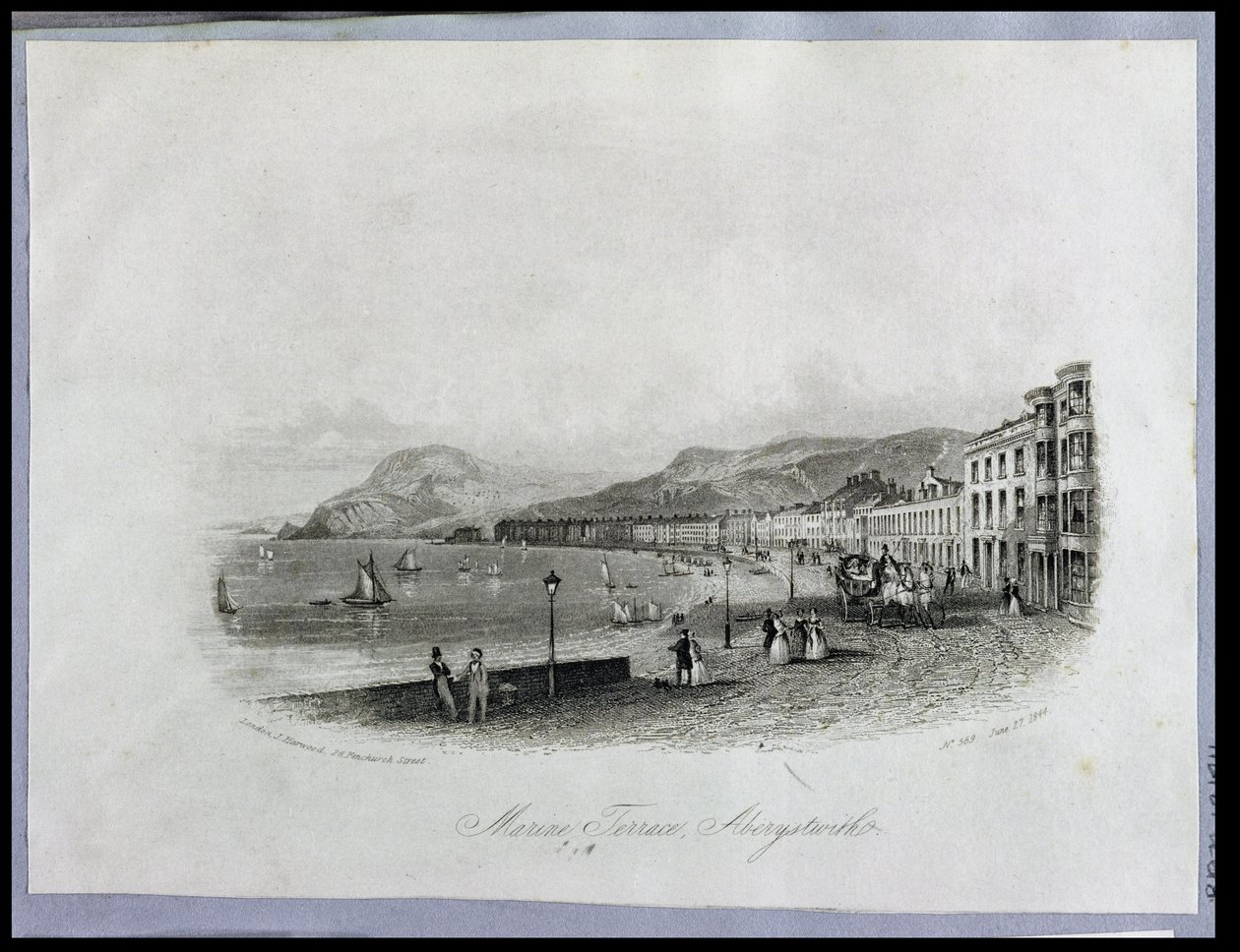 Marine Terrace，Aberystwyth，1844（雕刻和aquatint） 作者 英语学校