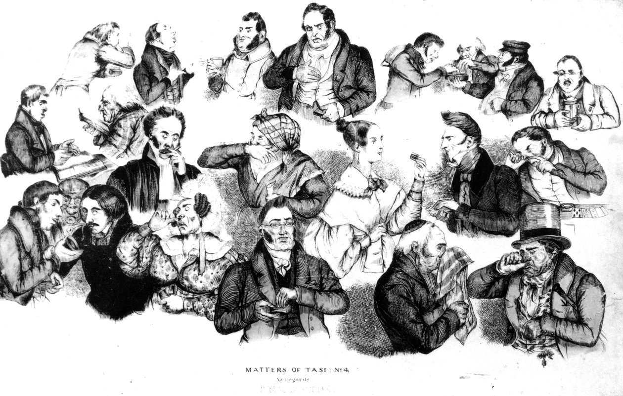 关于Snuffing的味道问题4，由W und JO Clerk制作，c.1835-40 作者 英语学校
