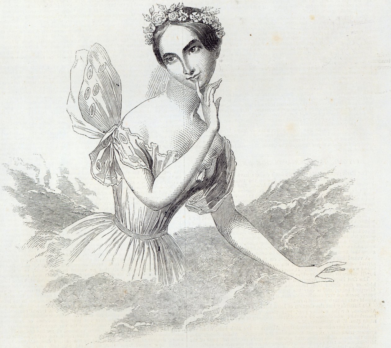 Mdlle Lucile Grahn，来自“伦敦新闻画报”，1845年3月8日 作者 英语学校