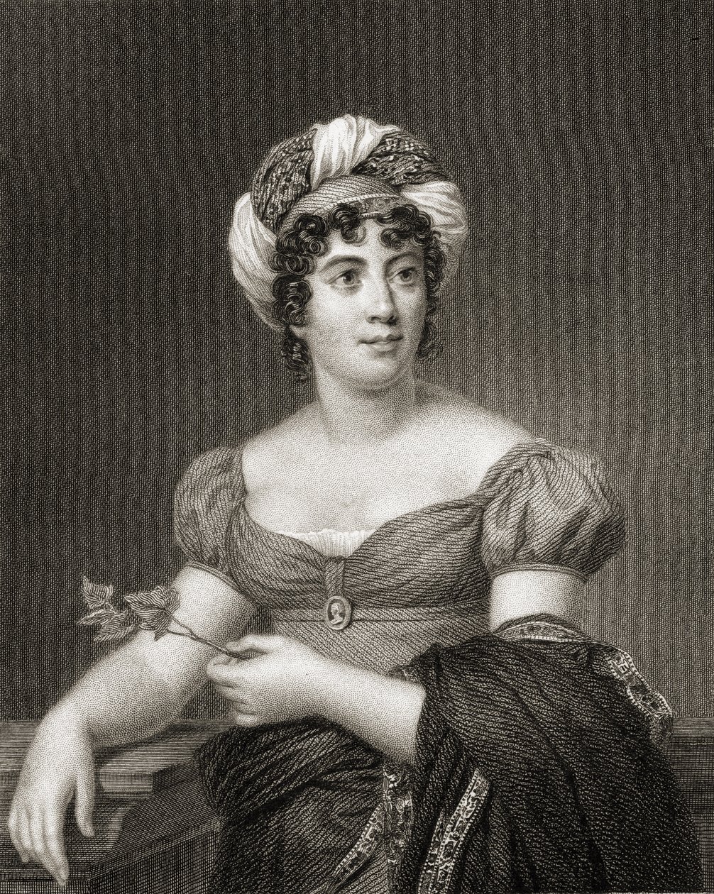 Mme de Stael，来自“肖像画廊”，于1833年出版 作者 英语学校