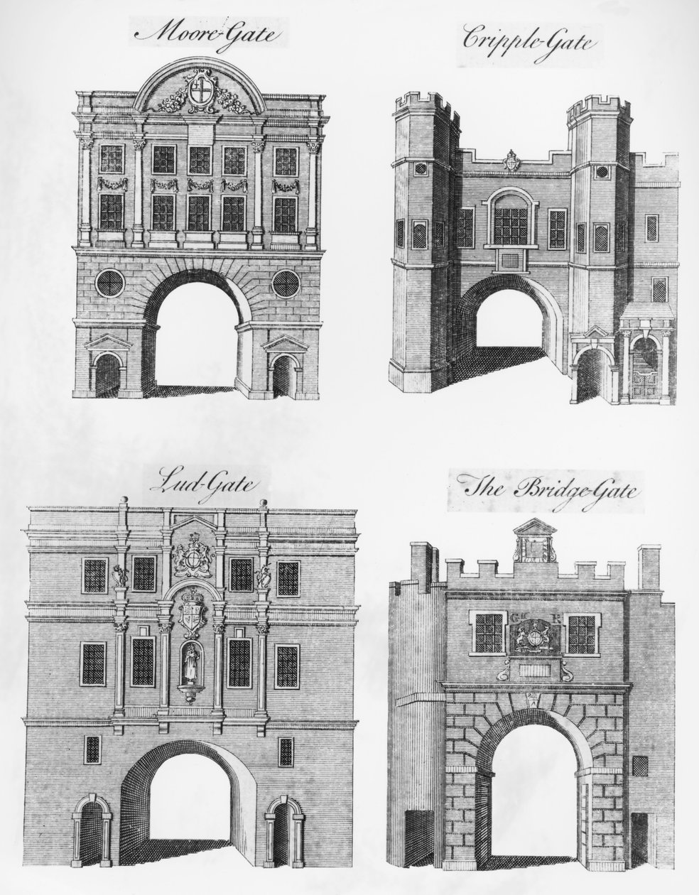 Moorgate，Cripplegate，Ludgate和The Bridgegate 作者 英语学校