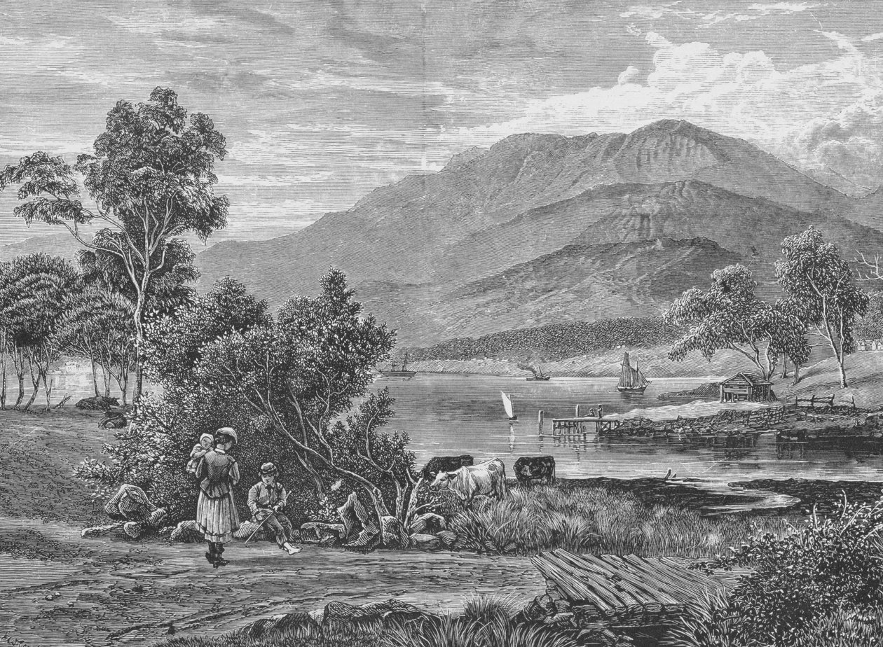 澳大利亚塔斯马尼亚的惠灵顿山，来自&39;Australian Pictures&39;，酒吧。 1886年，宗教信仰学会 作者 英语学校