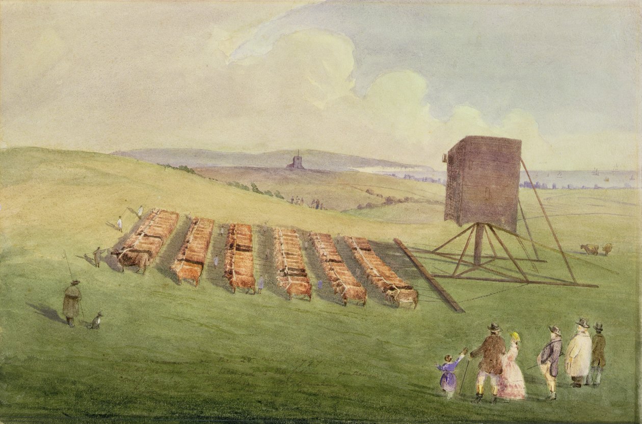 移动风车，1797年（纸上写着） 作者 英语学校