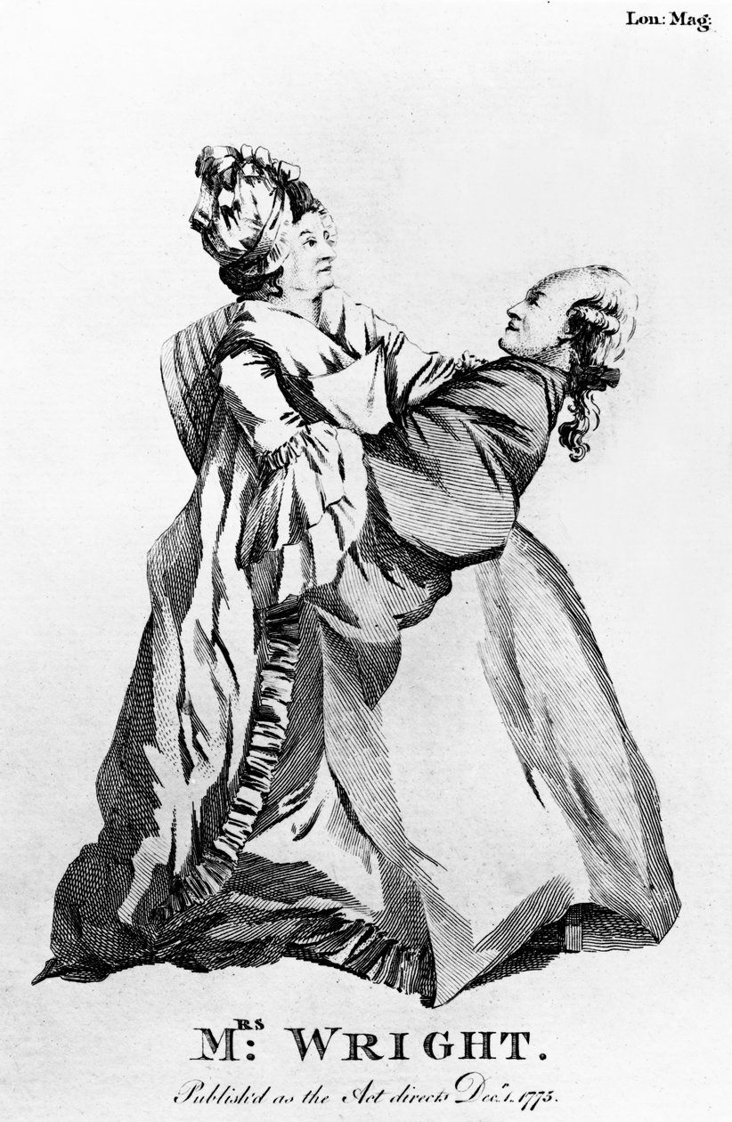 怀特太太，1775年出版于“伦敦杂志” 作者 英语学校
