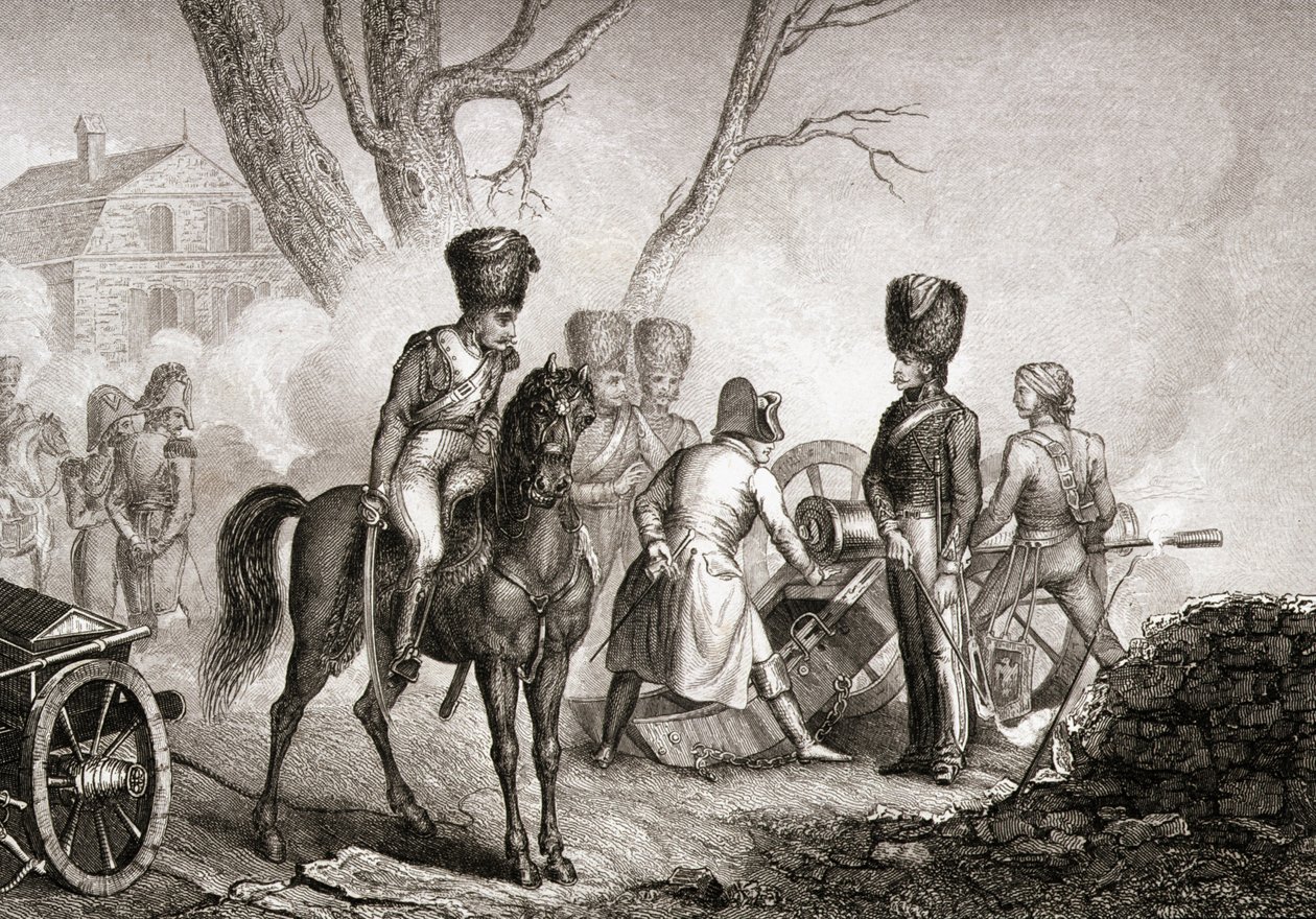 拿破仑（1769-1821）于1814年2月18日在Monteneau-sur-Yonne 作者 英语学校