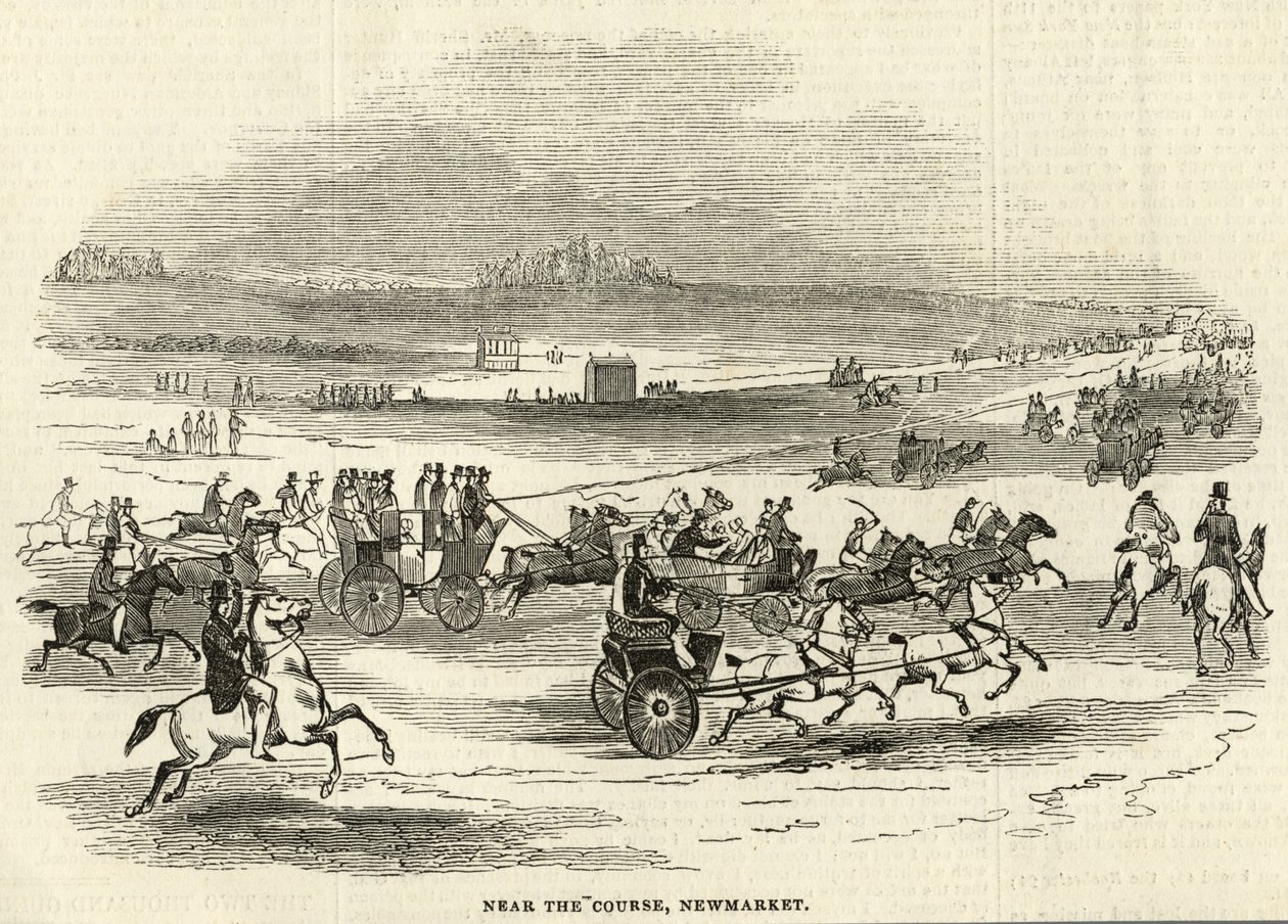 1845年5月3日，纽约市场附近的“The Illustrated London News” 作者 英语学校