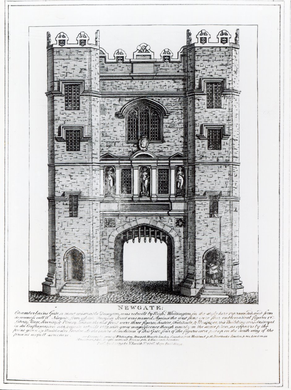 纽盖特，伦敦，酒吧。 1761 作者 英语学校
