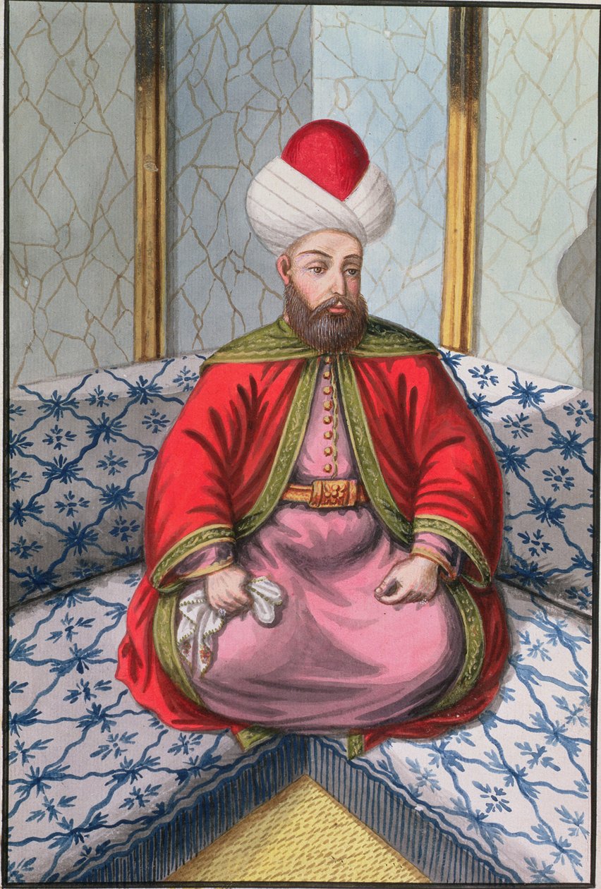 Orkhan（1288-1359），Sultan 1326-59，来自土耳其皇帝画像系列，1808（wc） 作者 英语学校