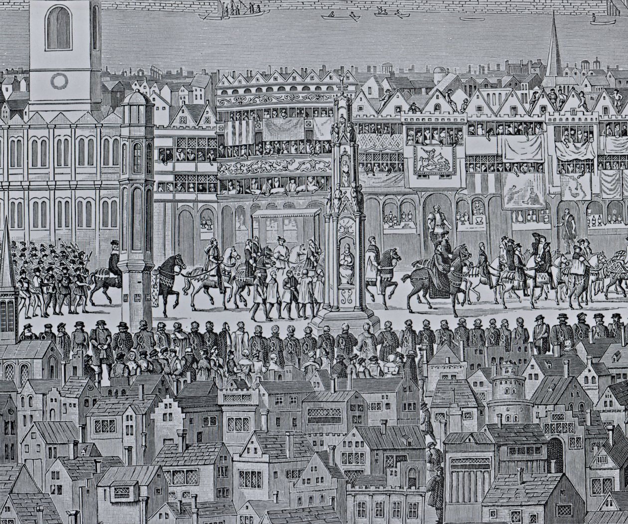 爱德华六世加冕游行的一部分，1547年 作者 英语学校
