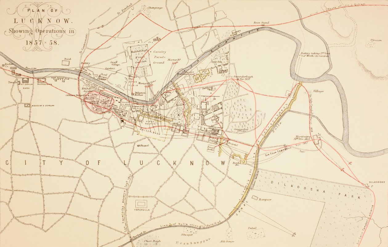 勒克瑙计划，1883年 作者 英语学校
