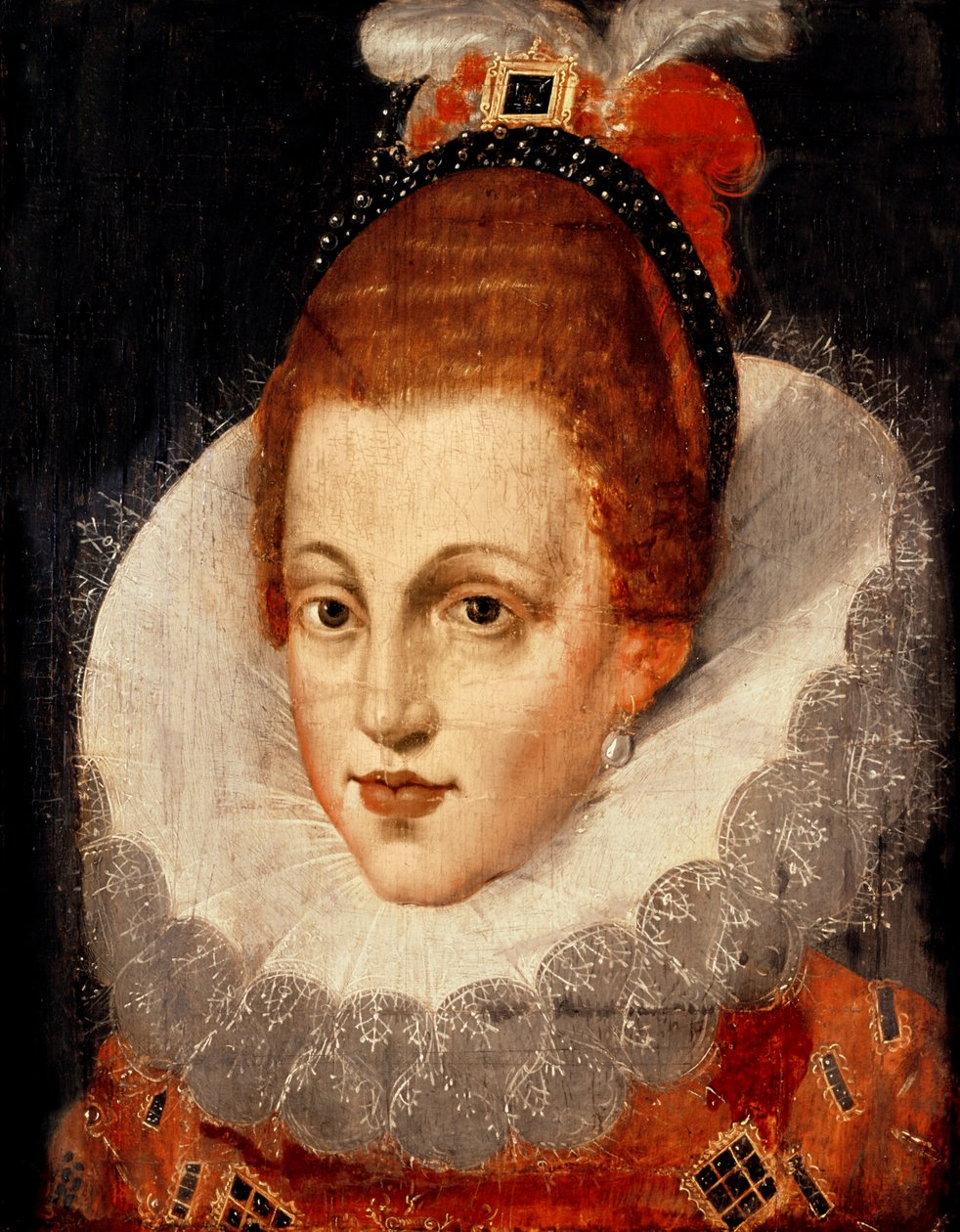 Amy Robsart的肖像，达德利夫人（1532-60） 作者 英语学校