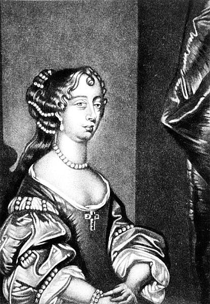 Barbara Villiers，克利夫兰公爵夫人（1641-1709）的肖像，由Robert Dunkarton（1744-c.1817）镌刻自英国历史上的杰出人物（mezzotint） 作者 英语学校