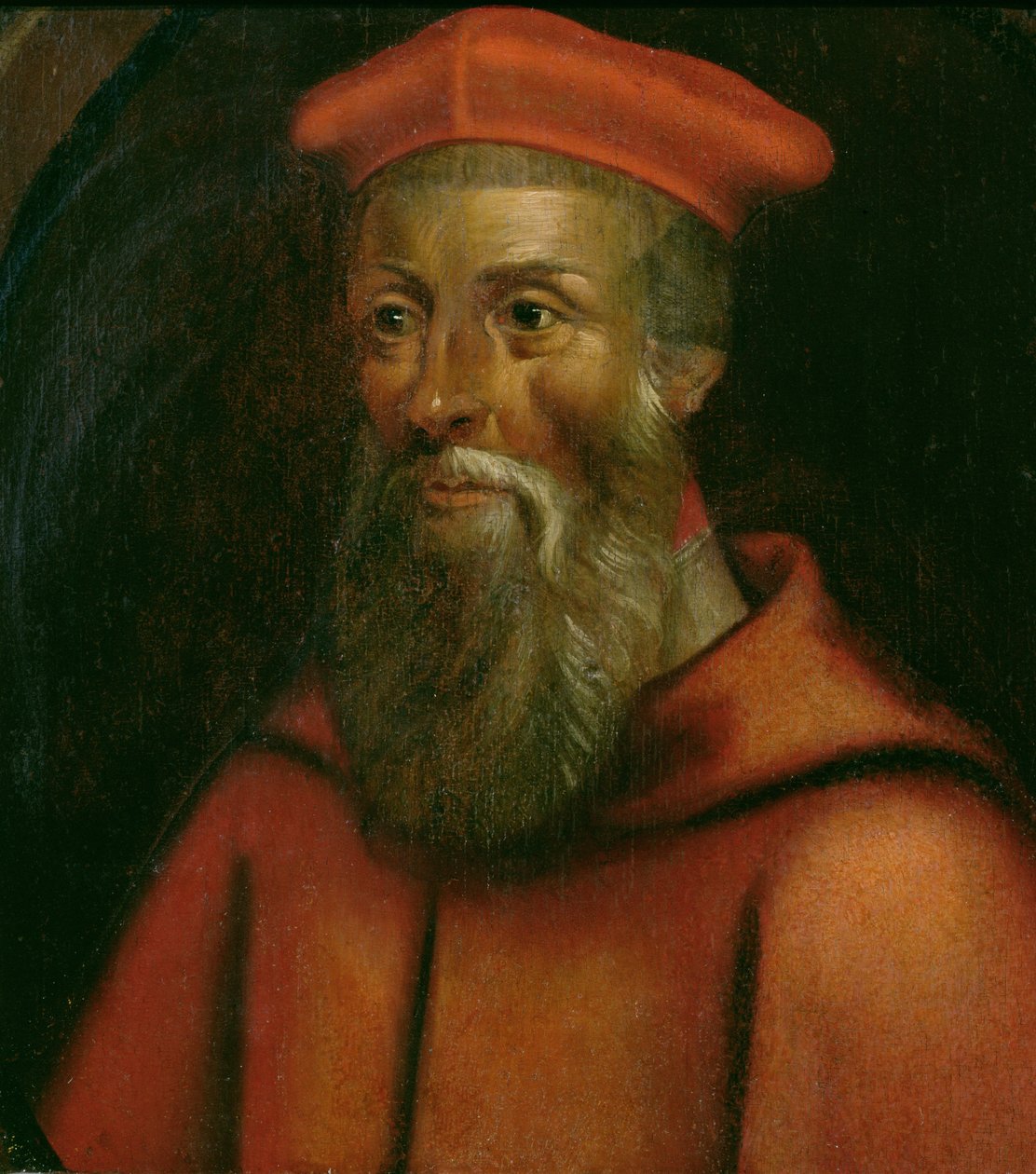 红衣主教Reginald Pole（1500-58）坎特伯雷大主教的肖像 作者 英语学校