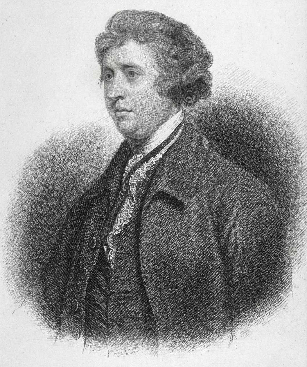 Edmund Burke的肖像（1729-97） 作者 英语学校