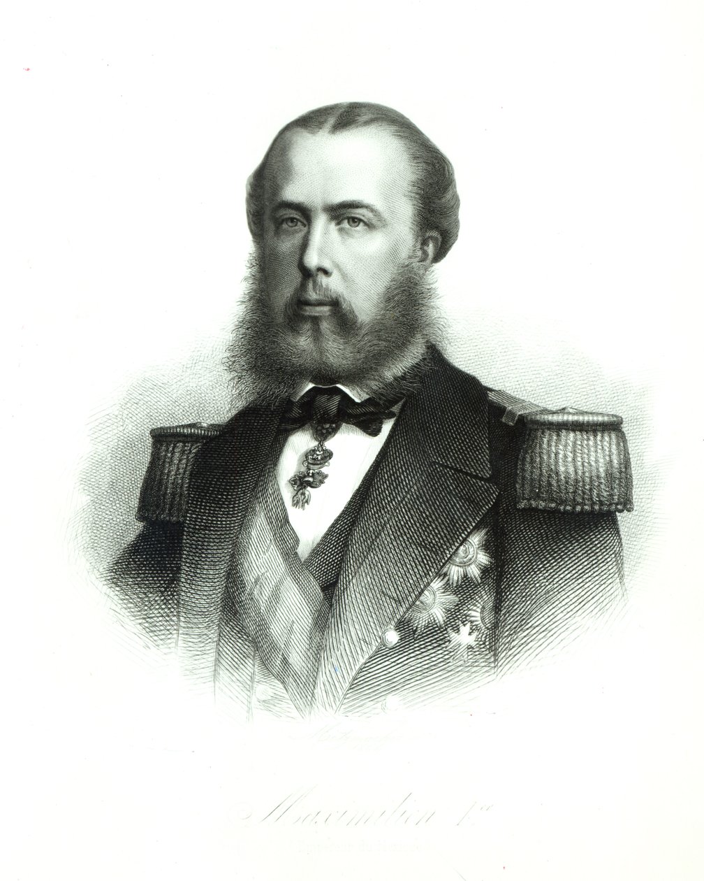 墨西哥皇帝马克西米利安的肖像，1864年 作者 英语学校