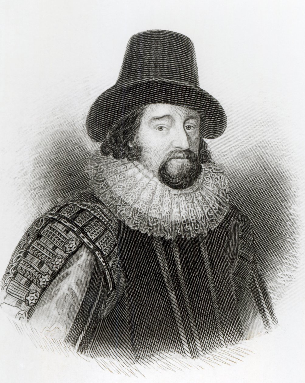 Francis Bacon的肖像，来自&39;Lodge&39;s British Portraits&39;，1823年 作者 英语学校