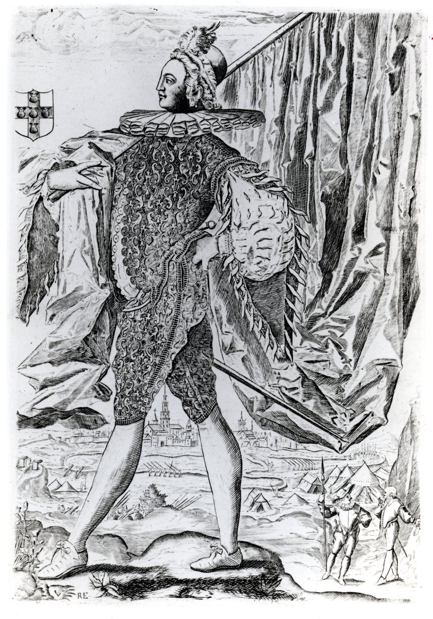 Renold Elstrack（1571-c.1630）雕刻的白金汉第一公爵乔治·维利尔（1592-1628）的肖像 作者 英语学校