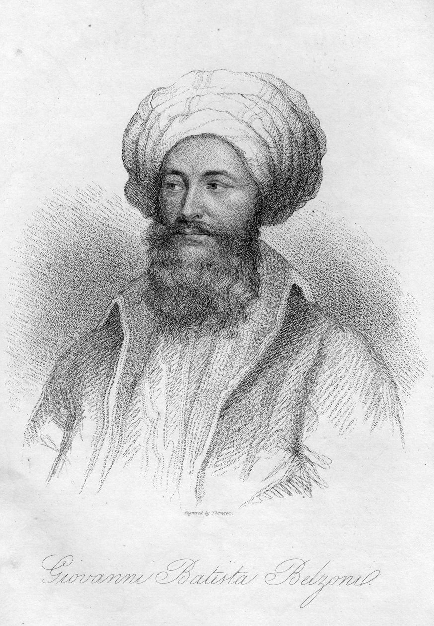 Giovanni Batista Belzoni的肖像 作者 英语学校
