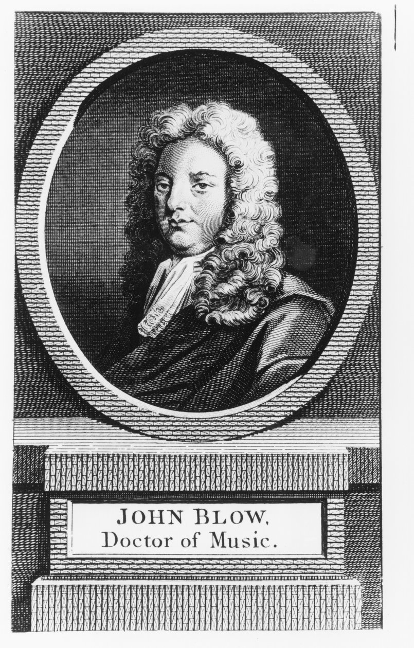 John Blow的肖像（1649-1708） 作者 英语学校