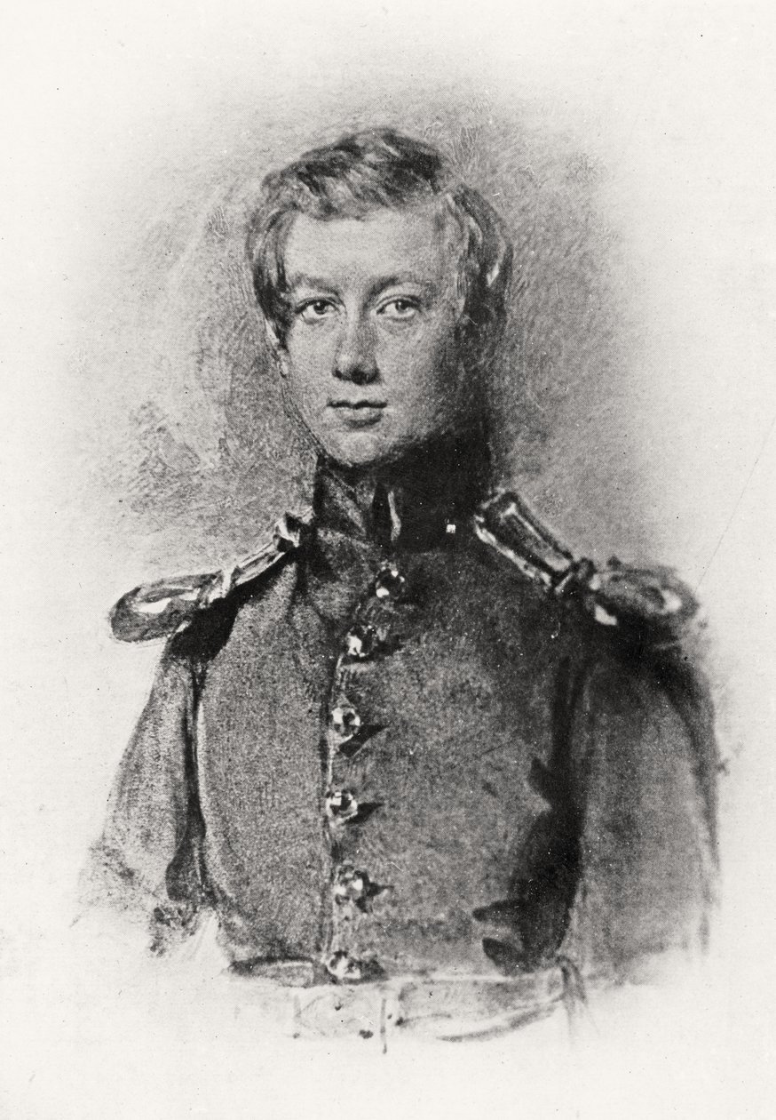 John Hanning Speke（1827-64）的肖像，17岁 作者 英语学校