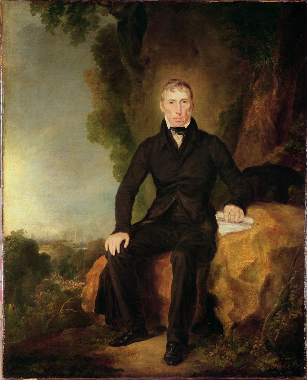 John Loudon McAdam（1756-1836），1830年的肖像 作者 英语学校