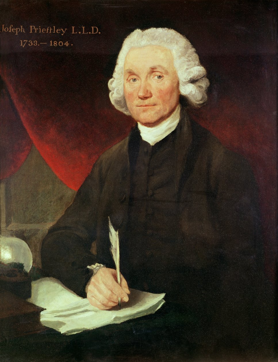 Joseph Priestley的肖像（1733-1804） 作者 英语学校