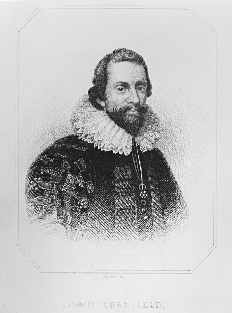 Lionel Cranfield（1575-1645）的肖像来自&39;Lodge&39;s British Portraits&39;，1823年 作者 英语学校