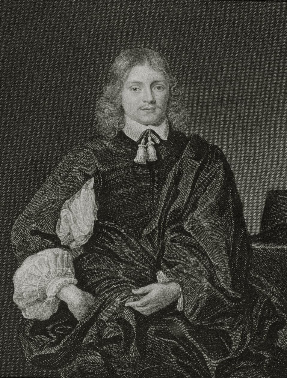 Lucius Carey的肖像（c.1610-43）第二个福克兰子爵，来自&39;洛奇的英国肖像&39;，1823年 作者 英语学校