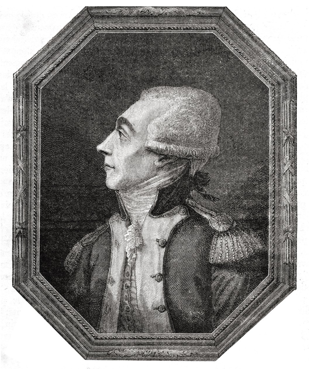 Motier de La Fayette的玛丽 - 约瑟夫 - 保罗 - 伊夫 - 罗奇 - 吉尔伯特的肖像（1757-1834） 作者 英语学校