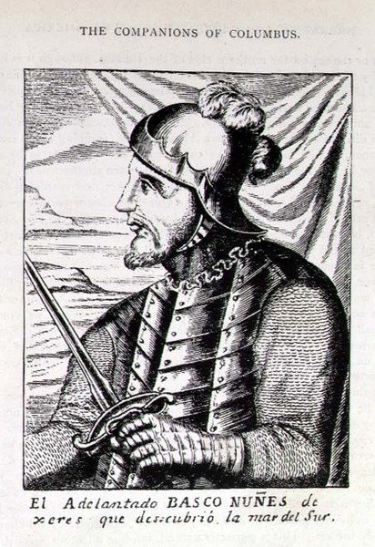 来自Xeres的Pedro Nunes（1502-78）的肖像，他发现了南海，来自美国的叙事和批评历史，由Jusing Winsor编辑，1886年，伦敦 作者 英语学校