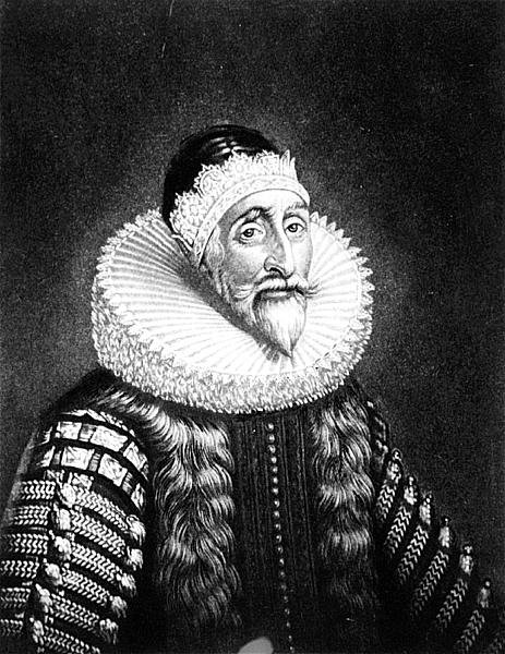 John Coke爵士（1563-1644）的肖像，由Richard Earlom（1743-1822）和Charles Turner（c.1773-1857）刻于英国历史上的杰出人物（mezzotint） 作者 英语学校