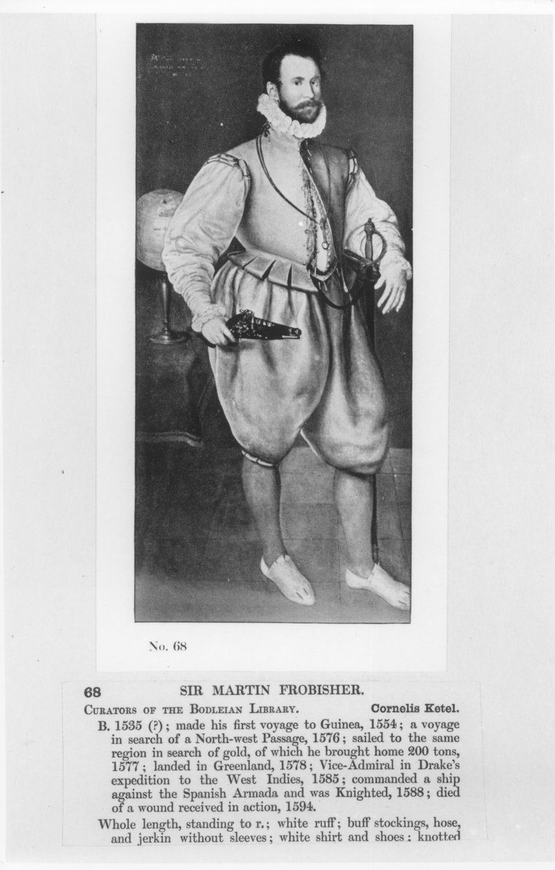 Martin Frobisher爵士的肖像（约1535-94） 作者 英语学校