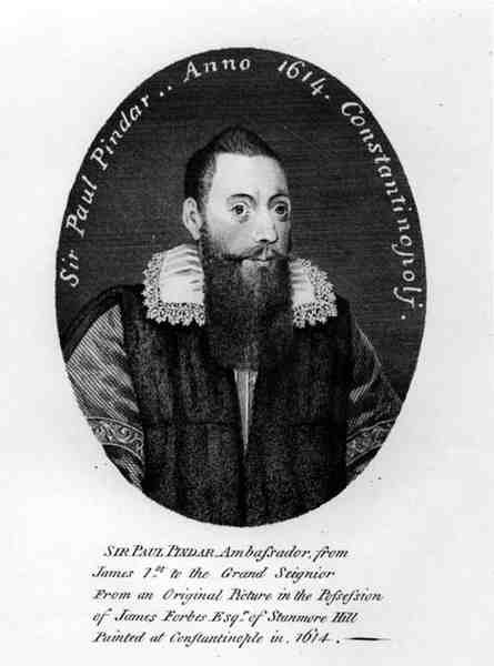 Paul Pindar先生的肖像（公元1565-1650）1614 作者 英语学校