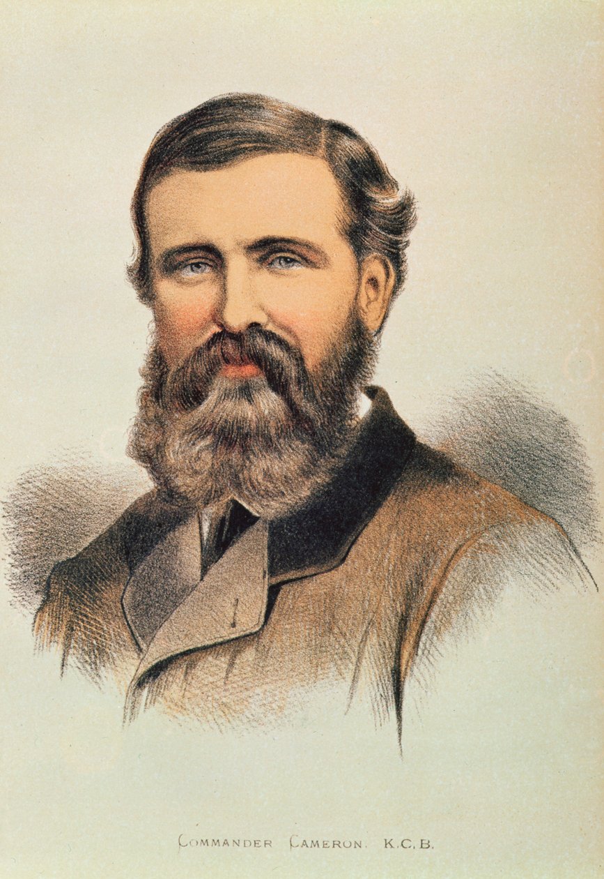 Verney Lovett Cameron（1844-94）的肖像，英国探险家 作者 英语学校