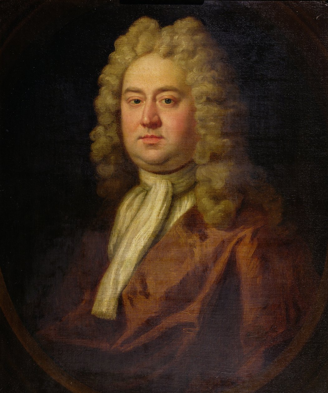 绅士的肖像，据说是乔治弗雷德里克亨德尔，1730年 作者 英语学校