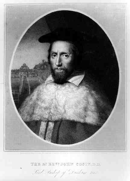 Rt Reverend John Cosin（1594-1672）的肖像，1660年达勒姆的主教，由Edward Scriven（1775-1841）刻，1815年 作者 英语学校
