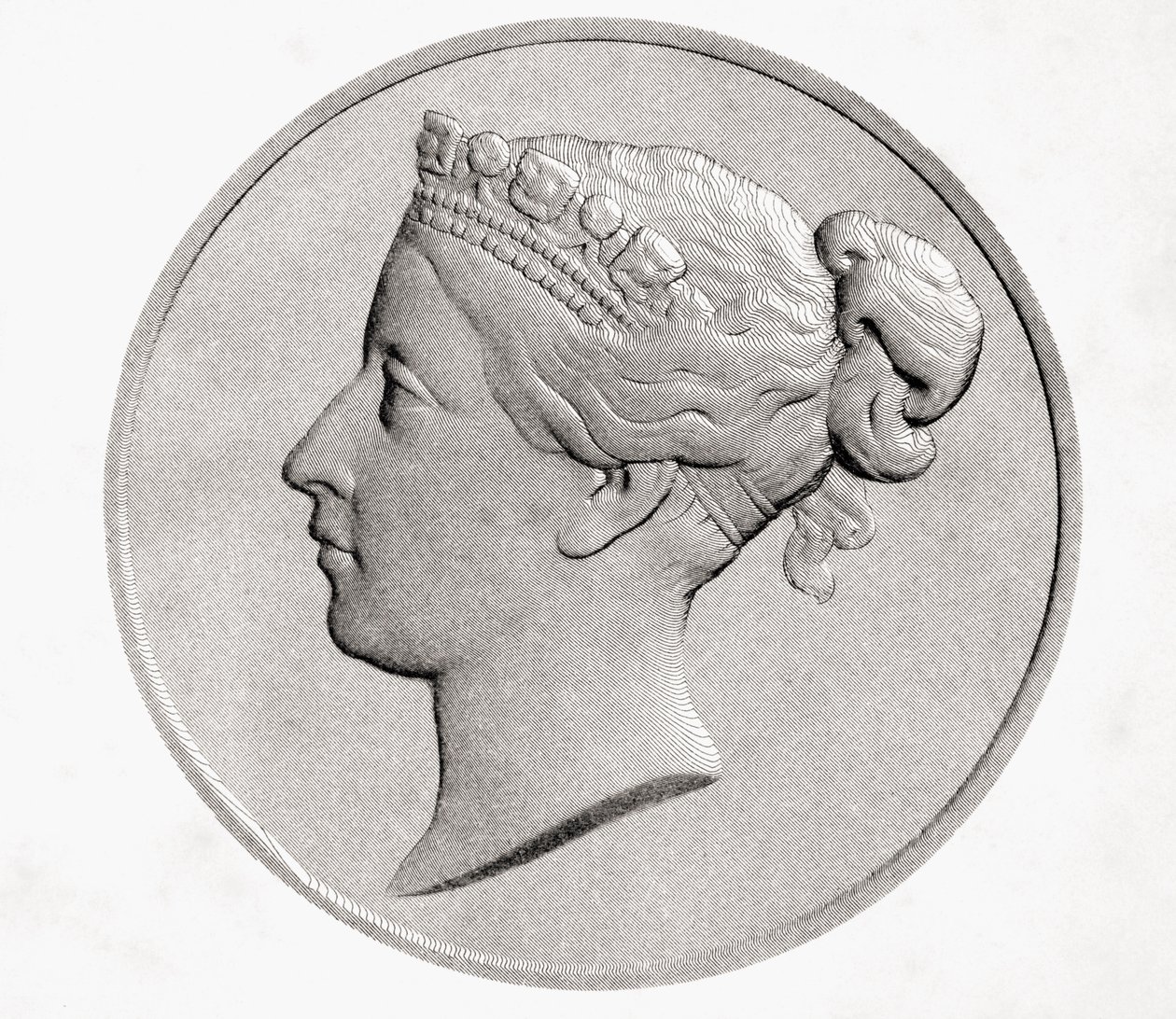 维多利亚女王，来自Brougham勋爵和其他人的“Old England&39;s Worthies”，于1880年代出版了伦敦 作者 英语学校
