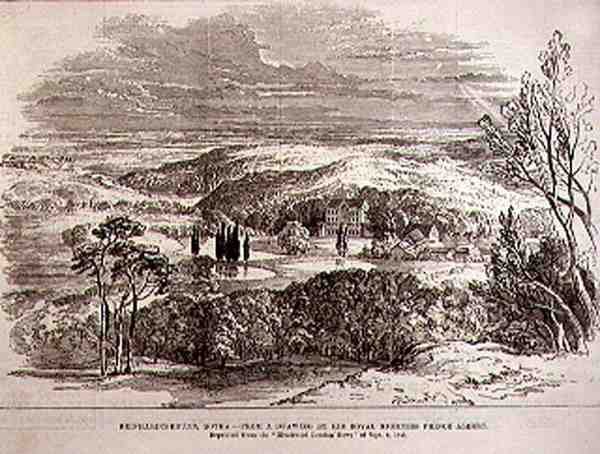 Reinhardtsbrunn，Gotha，来自阿尔伯特亲王殿下的绘画，来自伦敦新闻画报，1886年6月19日 作者 英语学校