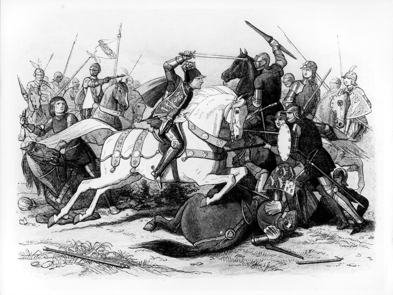 理查德三世（1452-85）于1485年参加博斯沃思战役 作者 英语学校